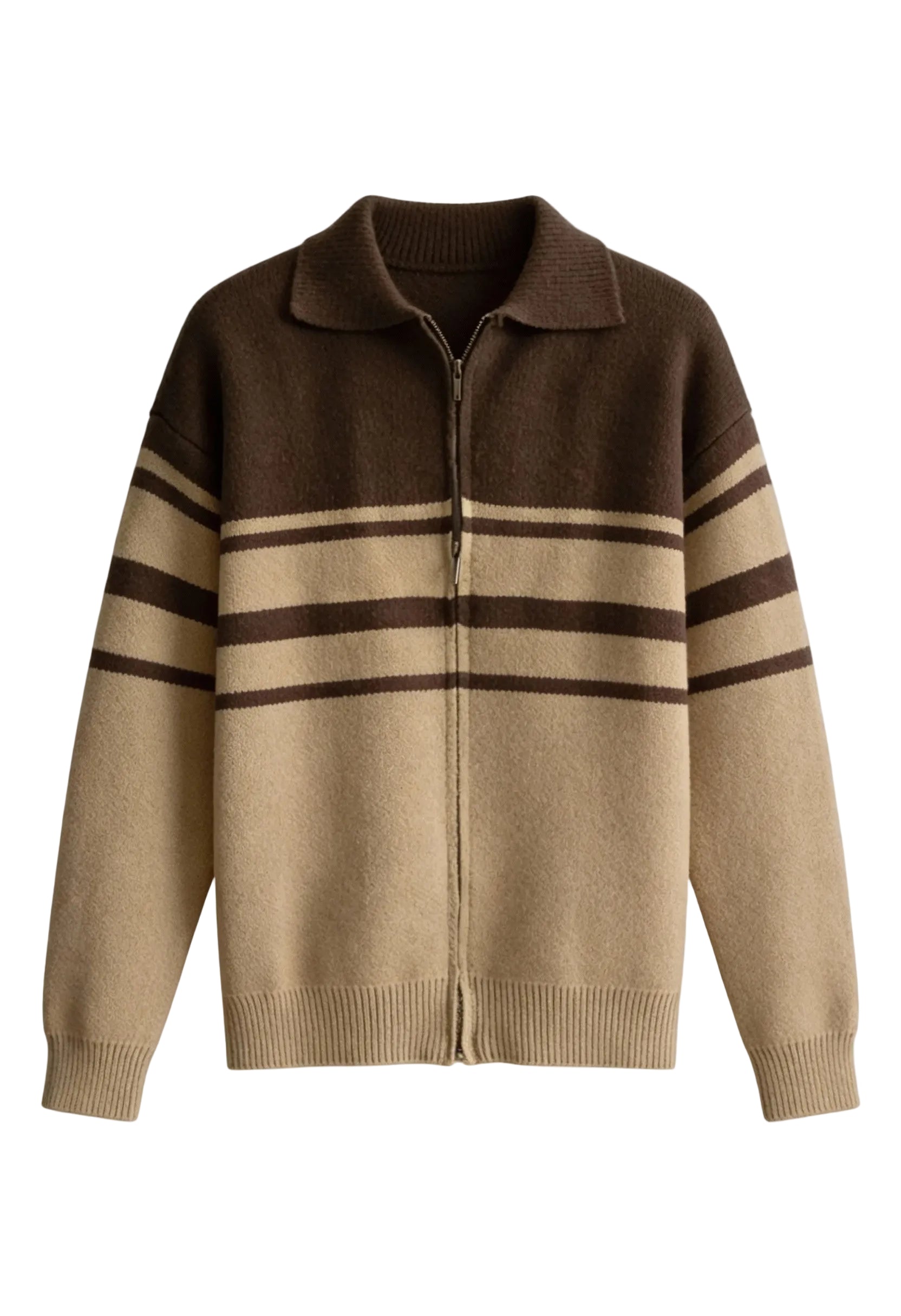 Loose Fit Striped Cardigan