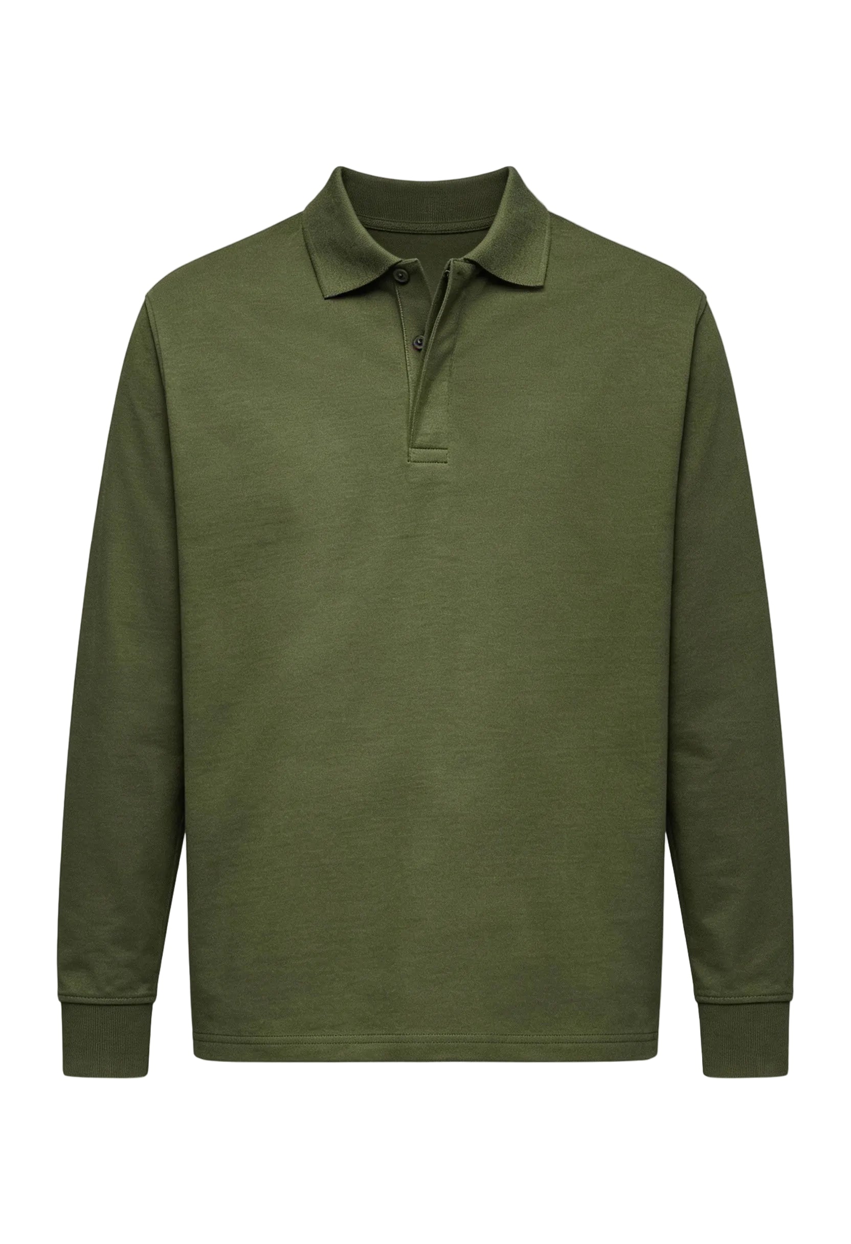 Men’s Casual Long-Sleeve Polo Shirt