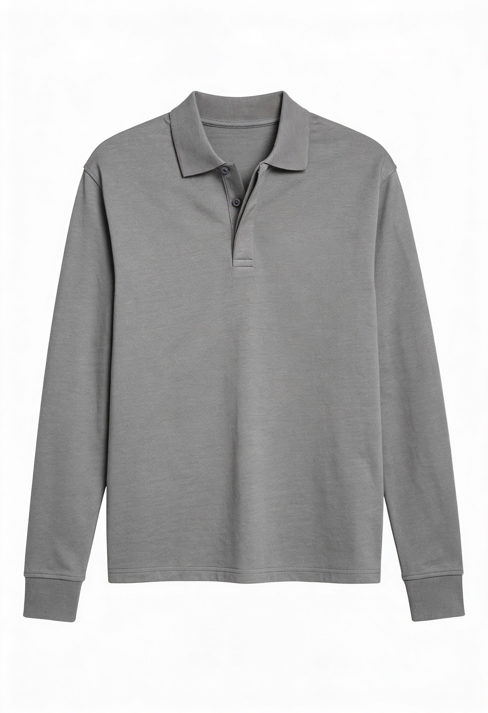 Men’s Casual Long-Sleeve Polo Shirt