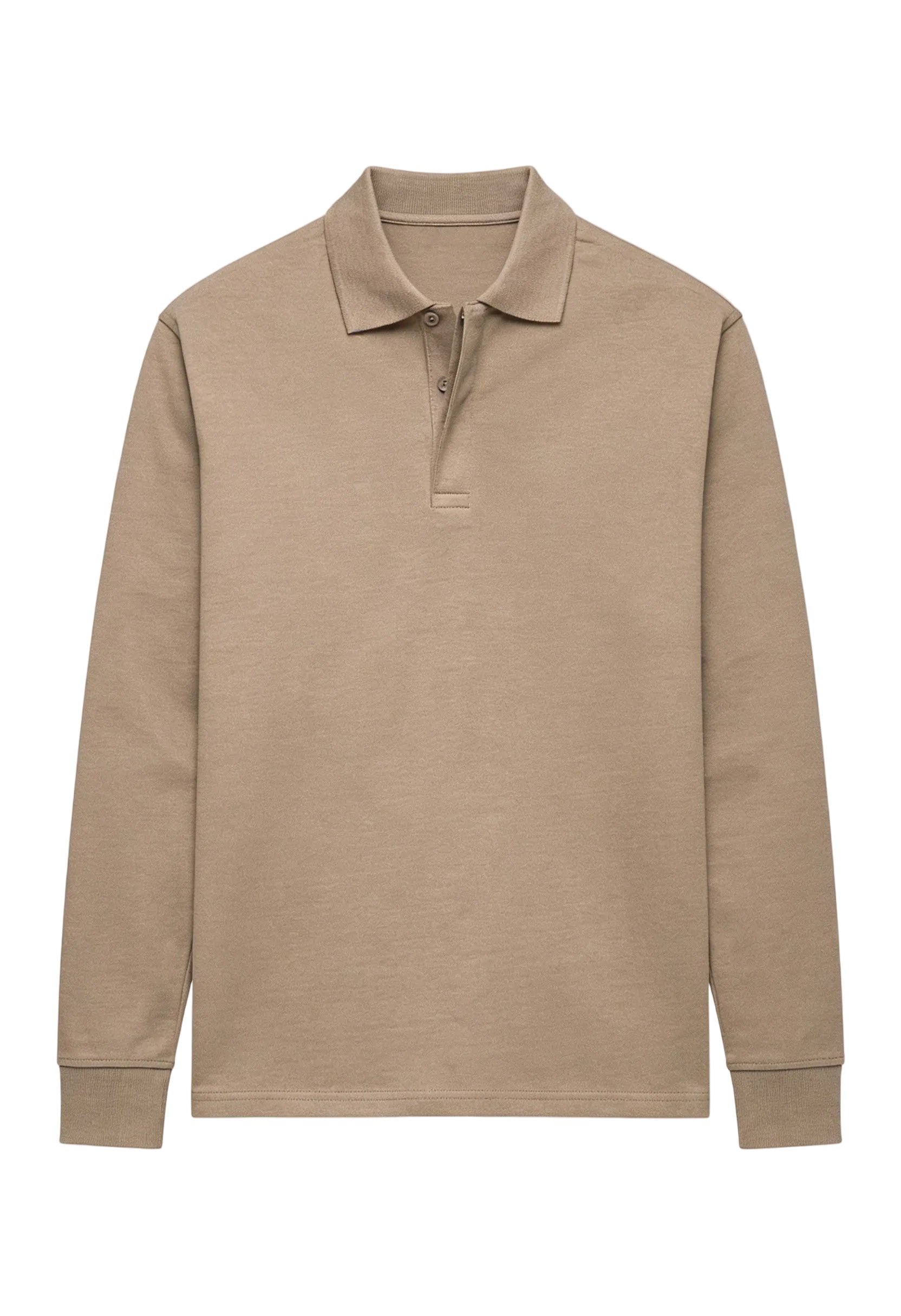 Men’s Casual Long-Sleeve Polo Shirt