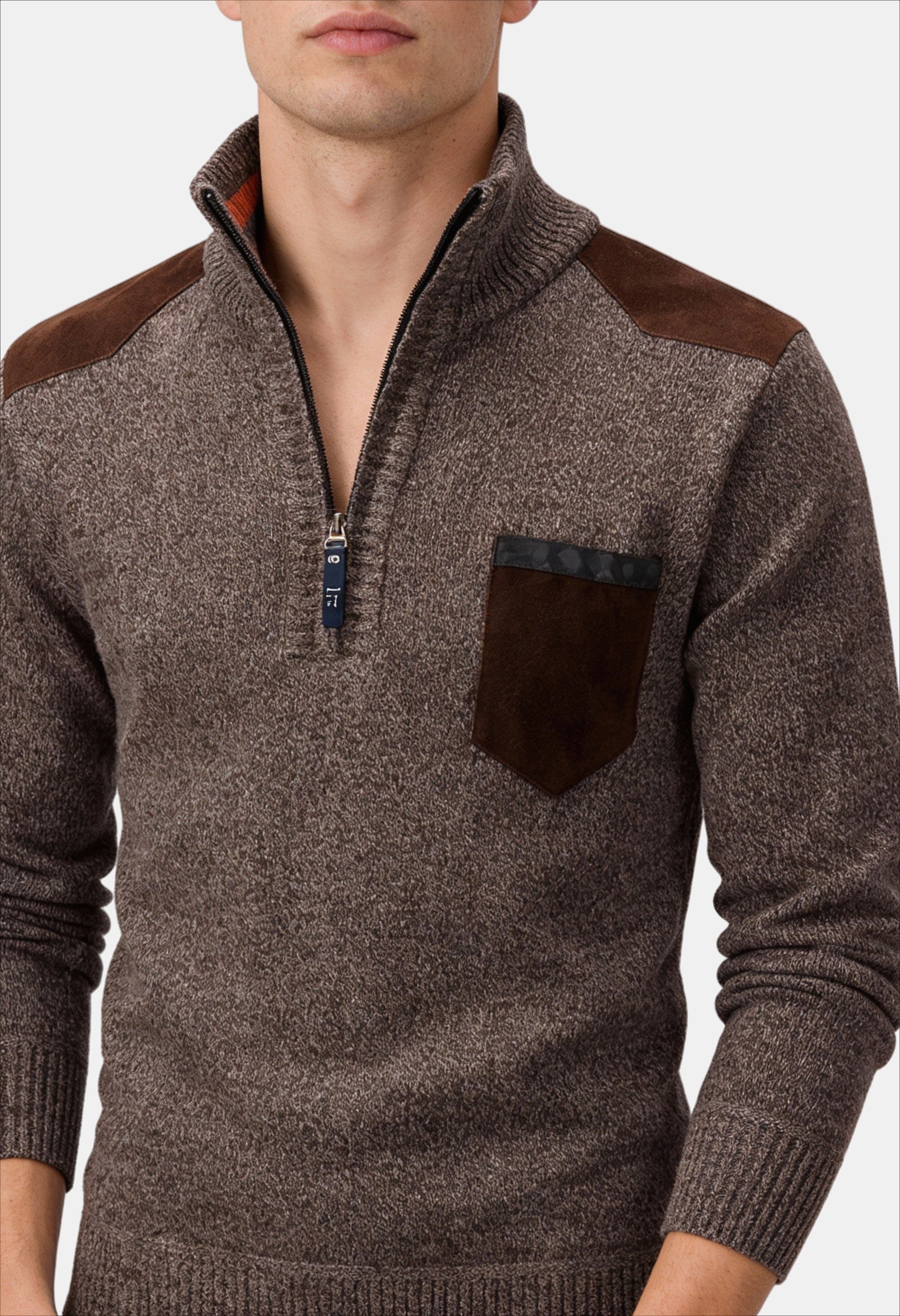 Men’s Half-Zip Smart Casual Knit Sweater