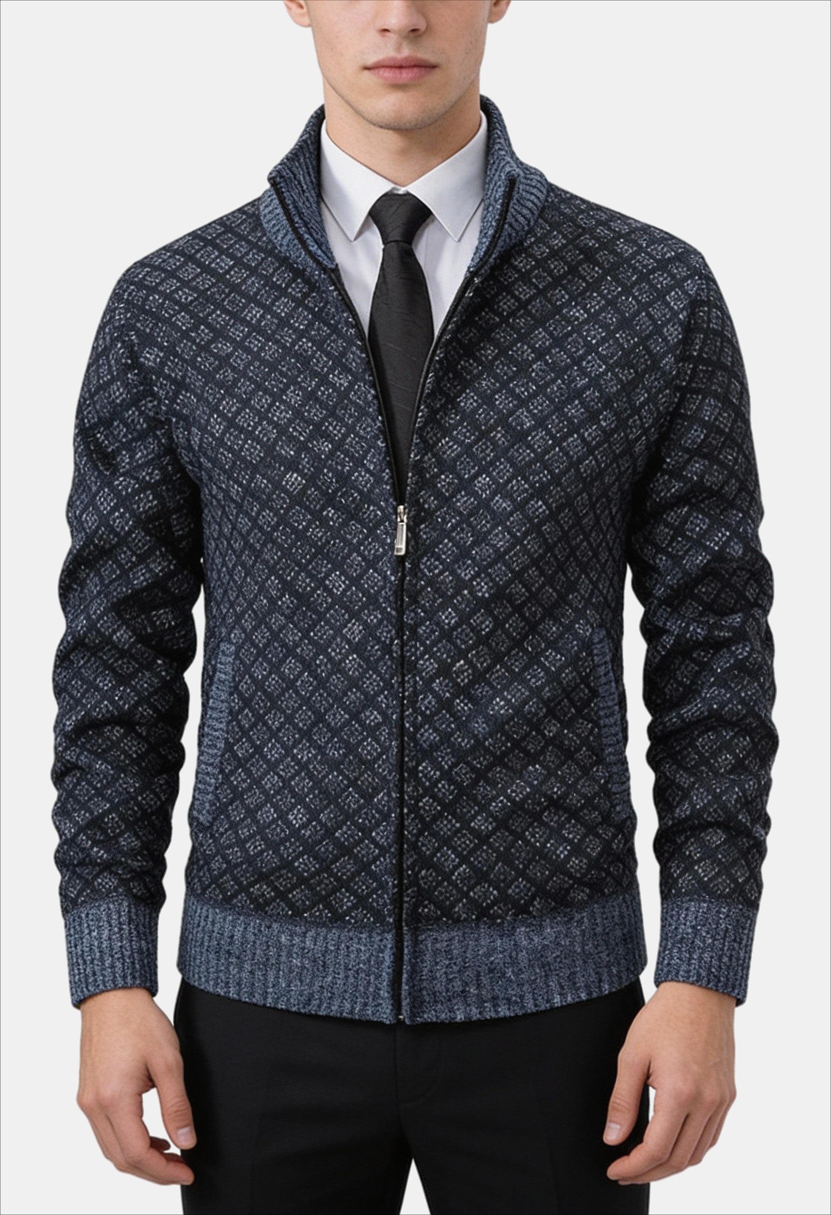 Men's Regular Fit Smart-Casual Cardigan