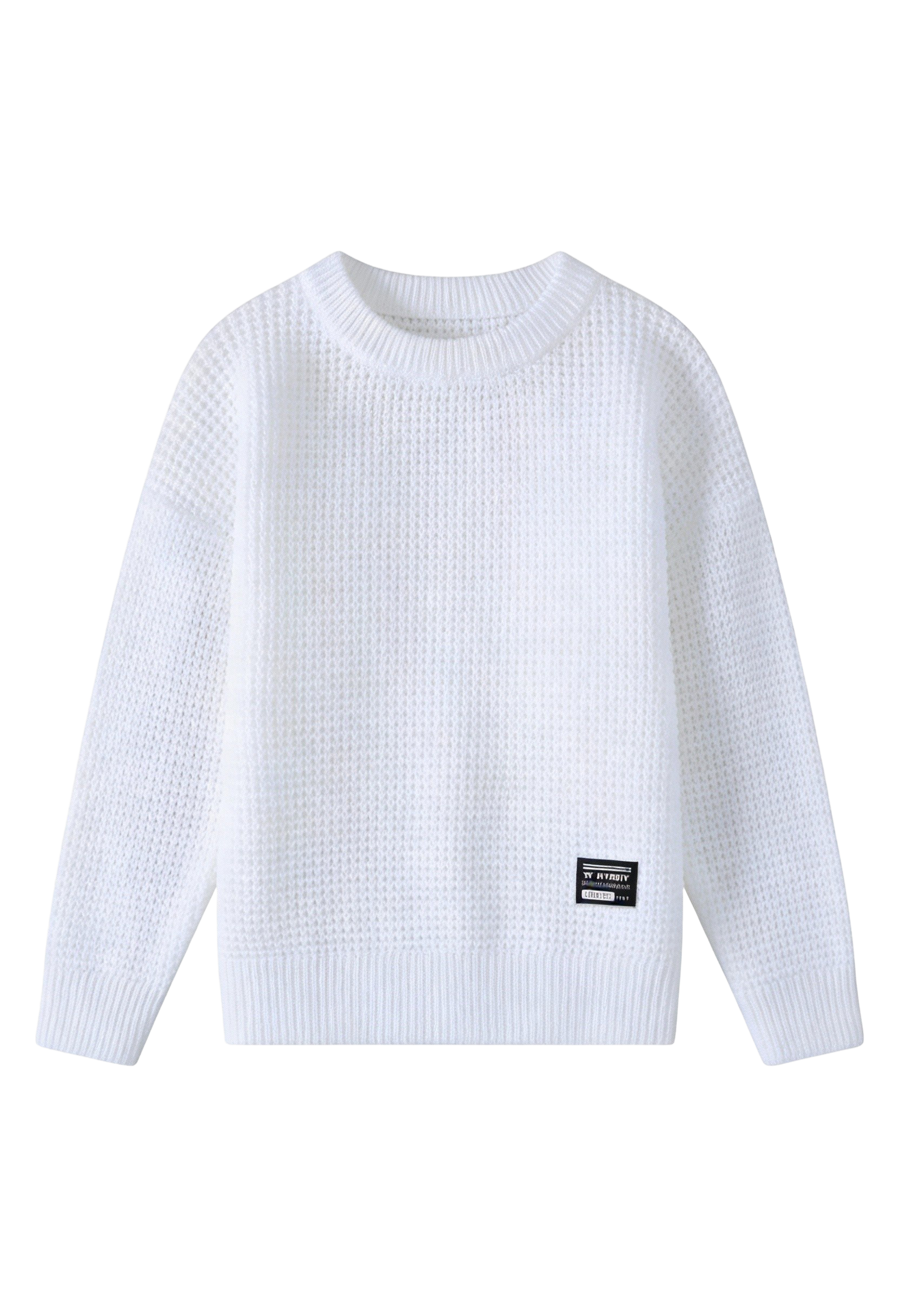 Men’s Textured Waffle Knit Sweater