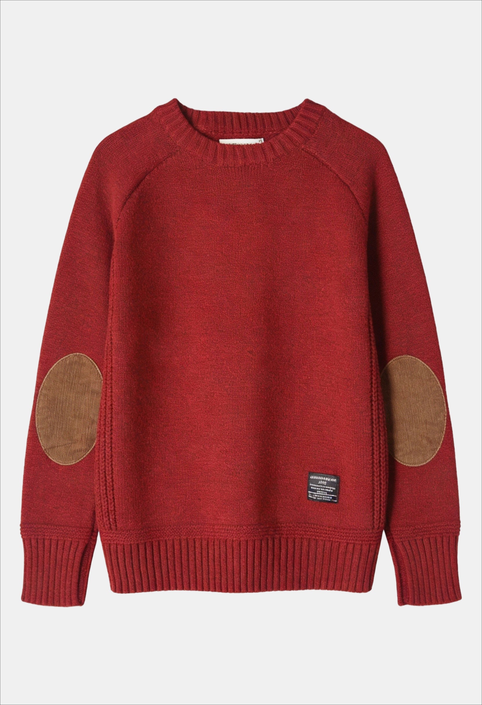 Men’s Vintage Elbow-Patch Knit Sweater