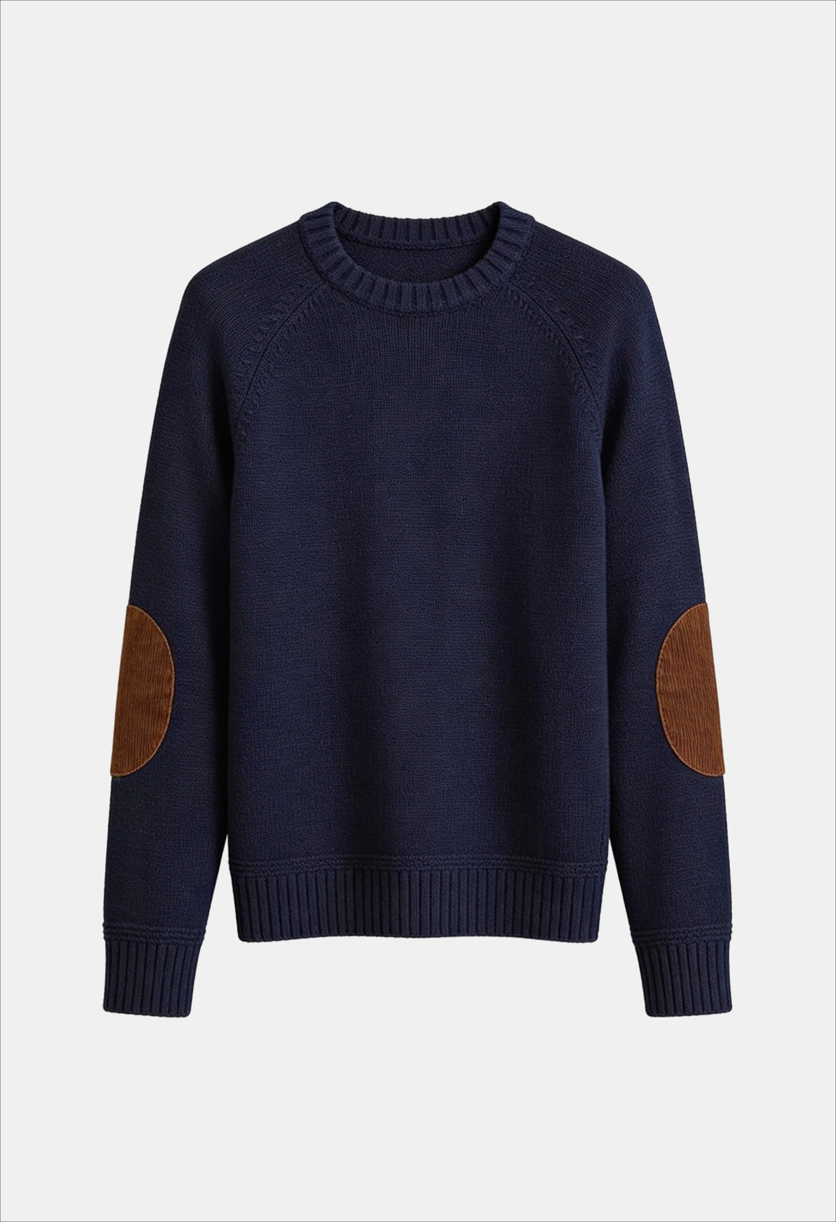 Men’s Vintage Elbow-Patch Knit Sweater