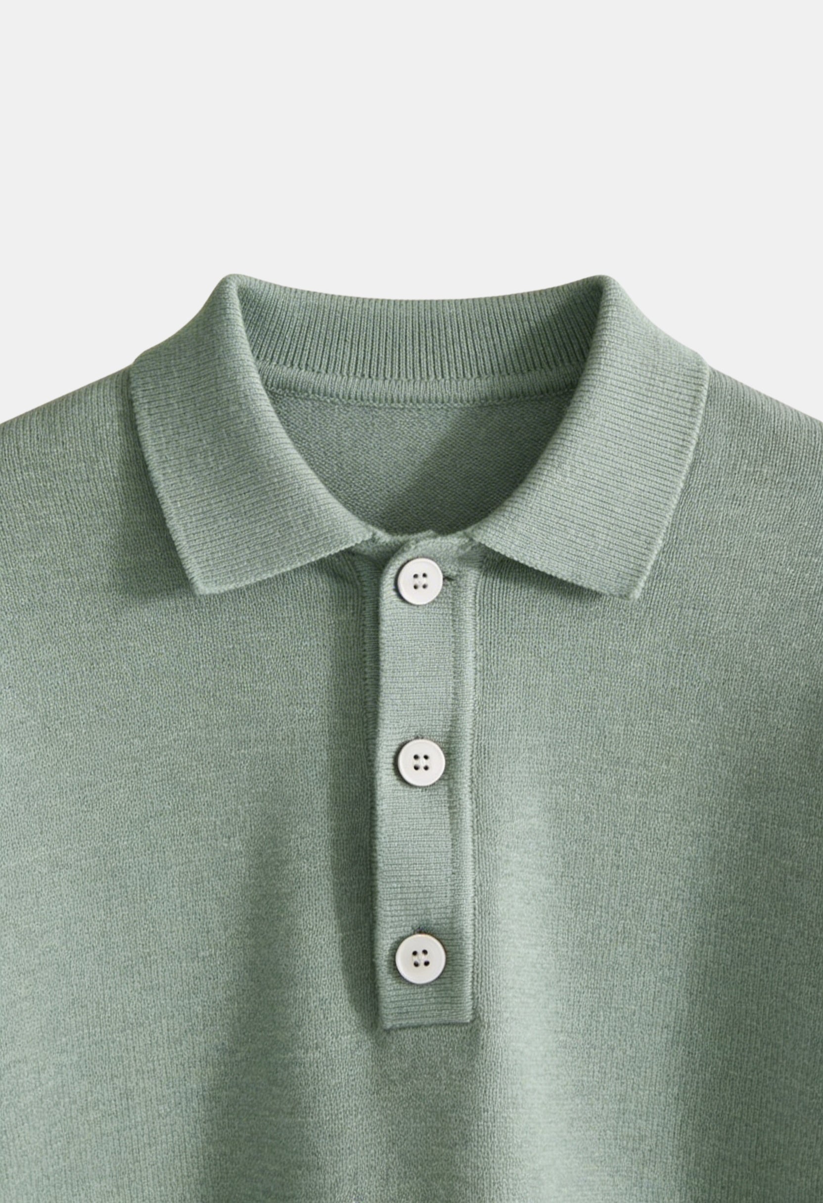Polished Long Sleeve Polo Jumper