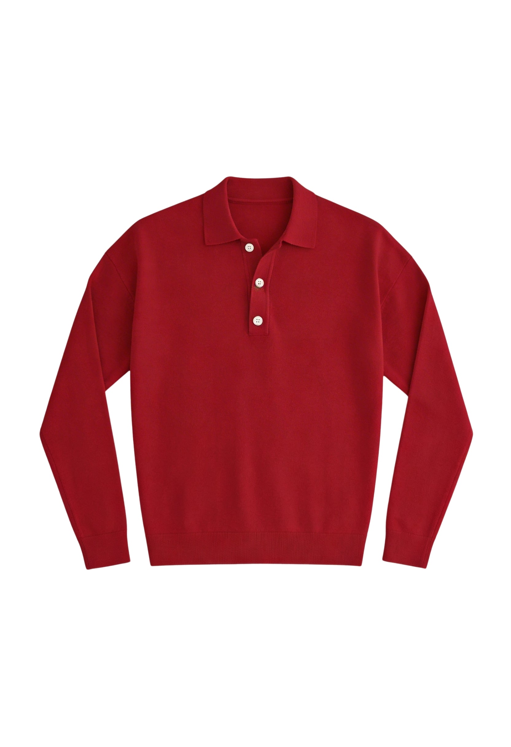 Polished Long Sleeve Polo Jumper