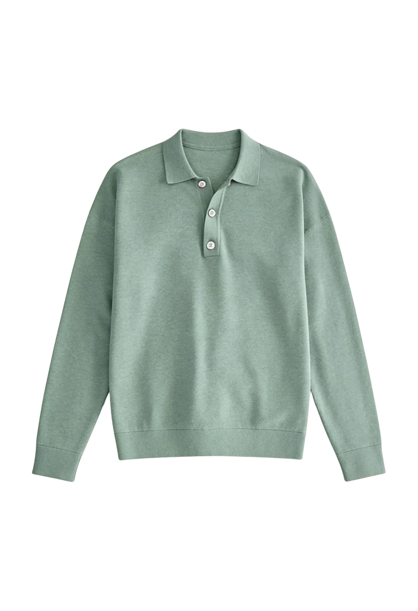 Polished Long Sleeve Polo Jumper