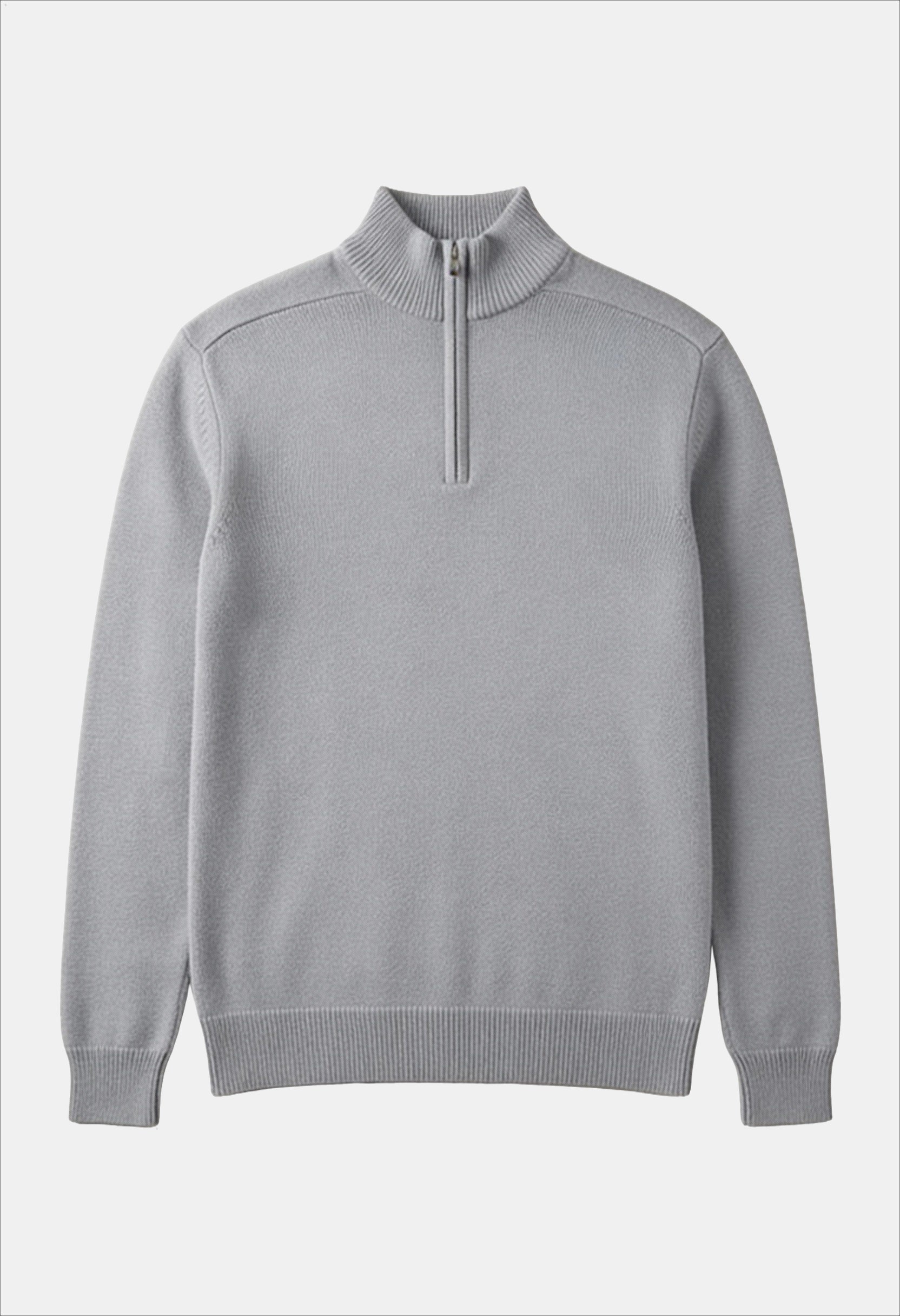 Refined Men's Merino Wool Half Zip Up Jumper