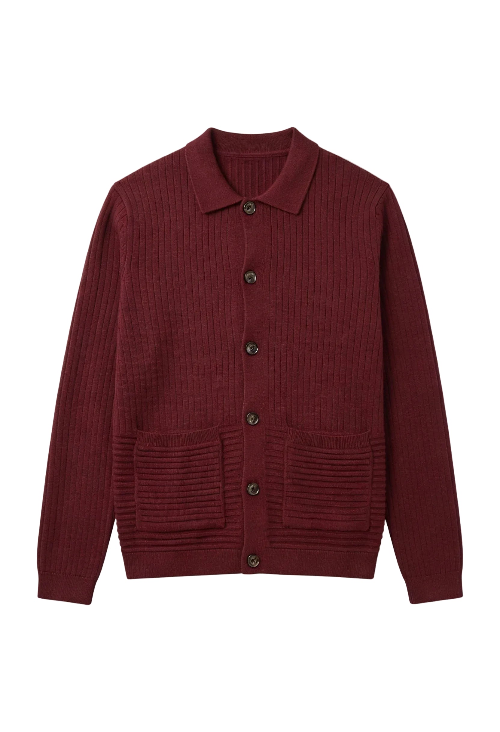 Relaxed Fit Men's Wool Cardigan