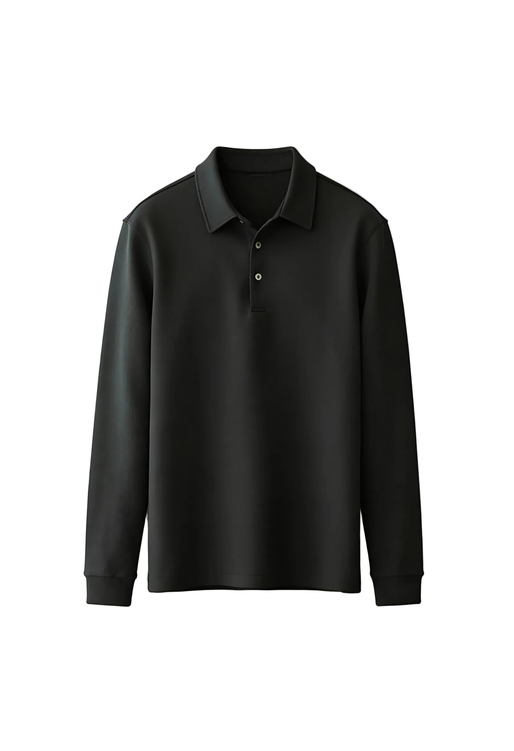 Slim Fit Long Sleeve Polo T Shirt