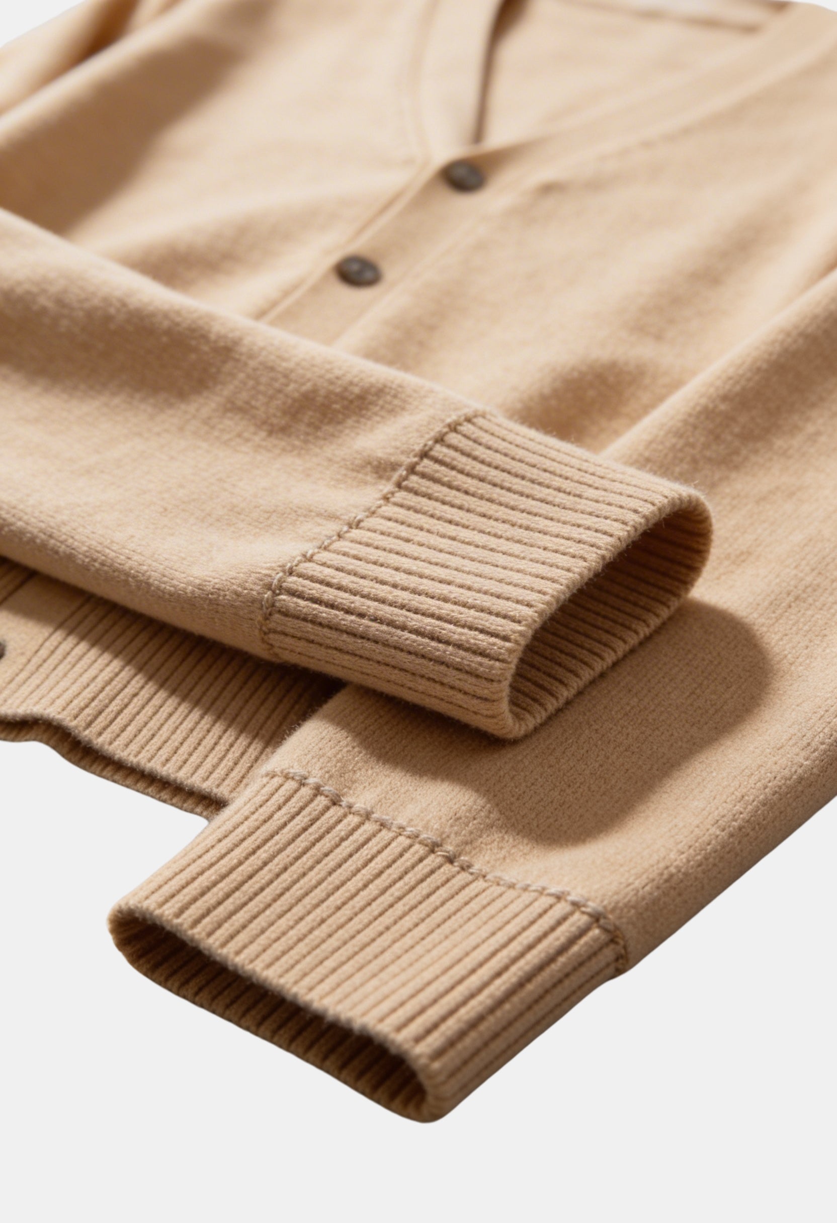 Smart Long Sleeve V-Neck Button Cardigan