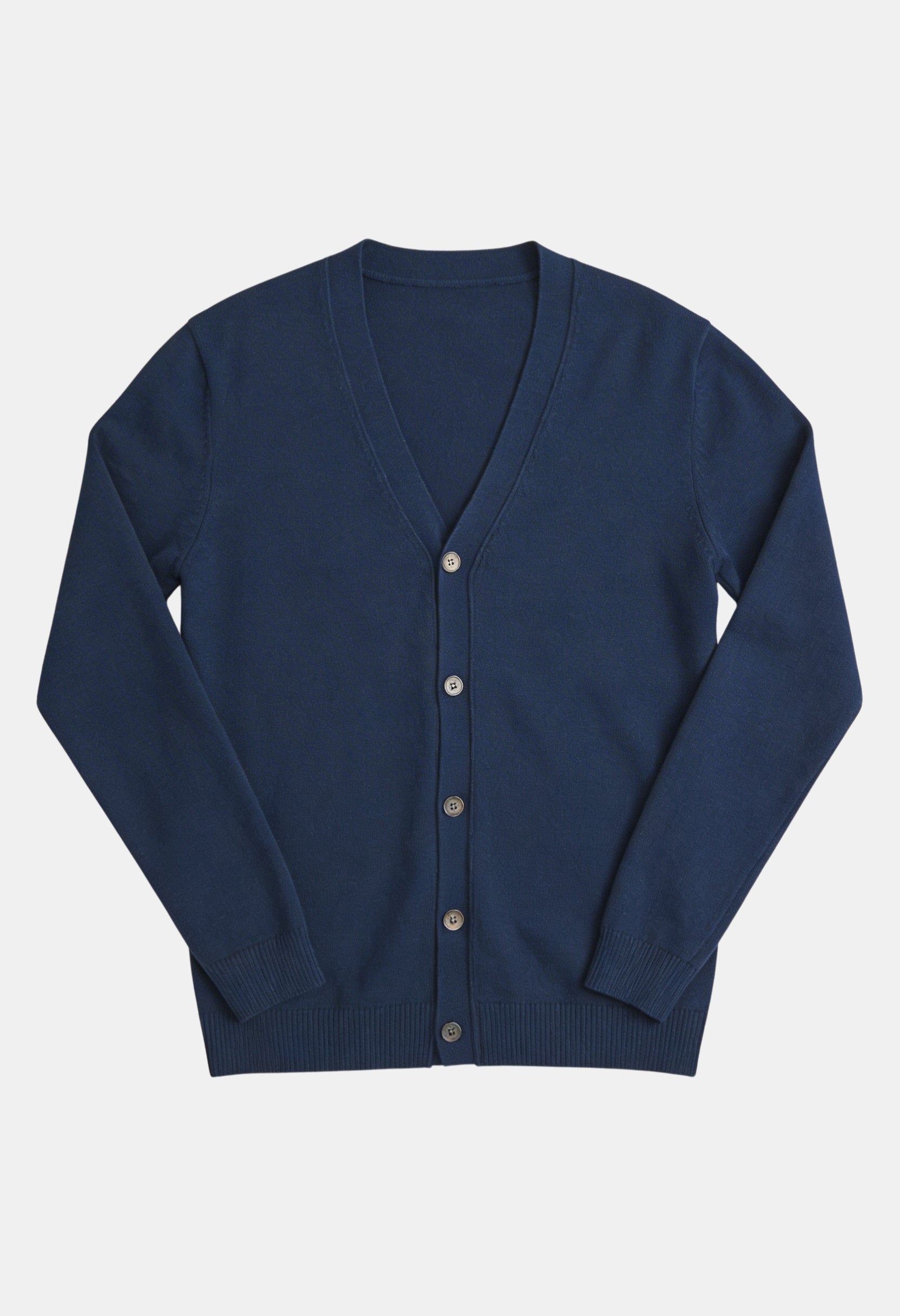 Smart Long Sleeve V-Neck Button Cardigan