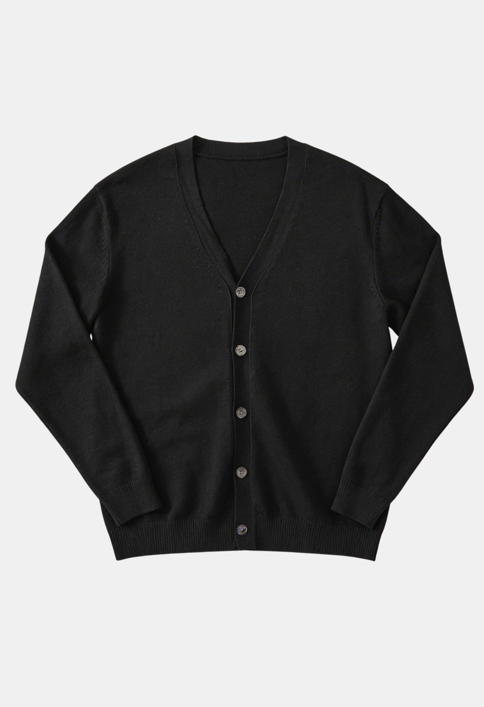 Smart Long Sleeve V-Neck Button Cardigan