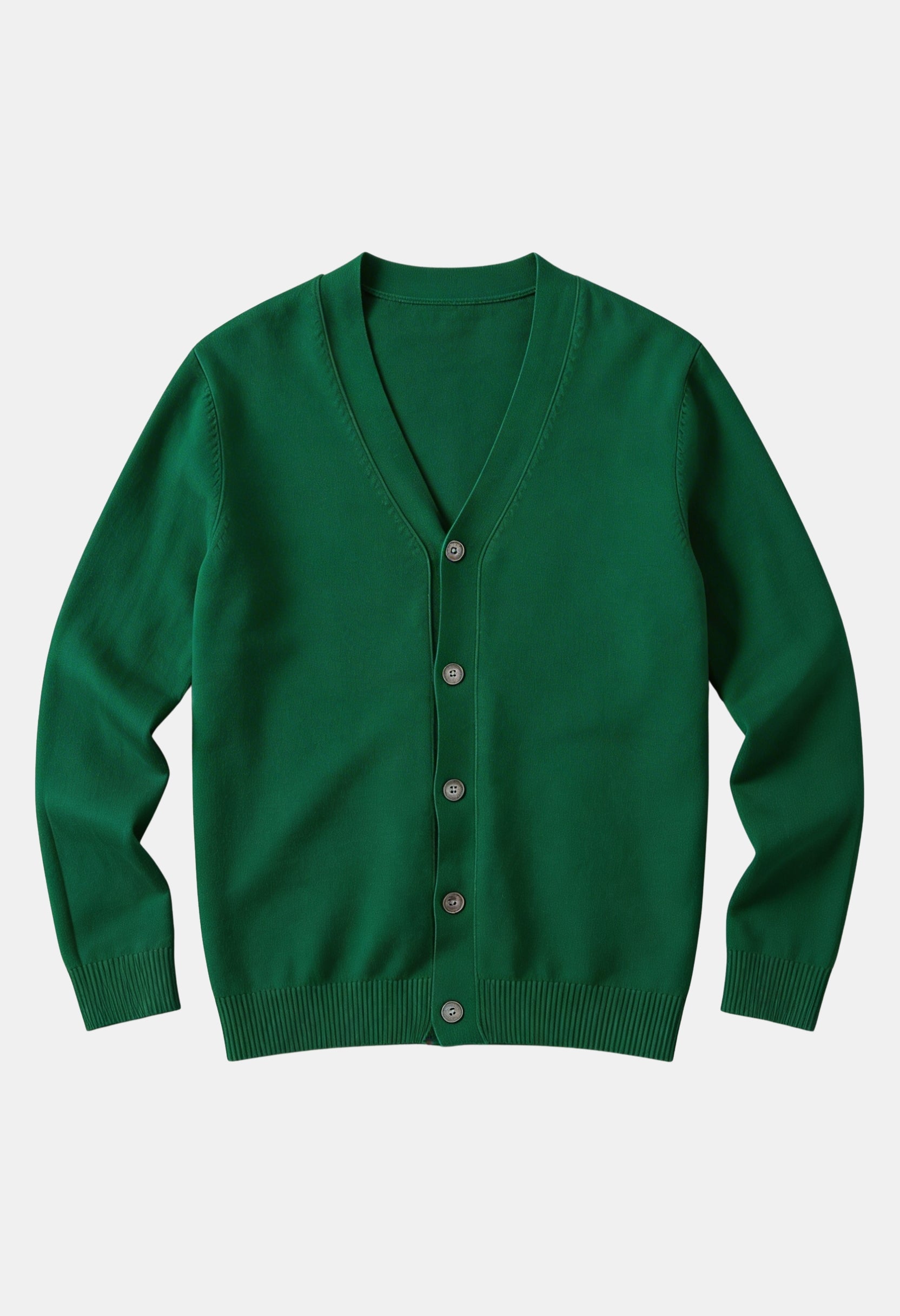 Smart Long Sleeve V-Neck Button Cardigan