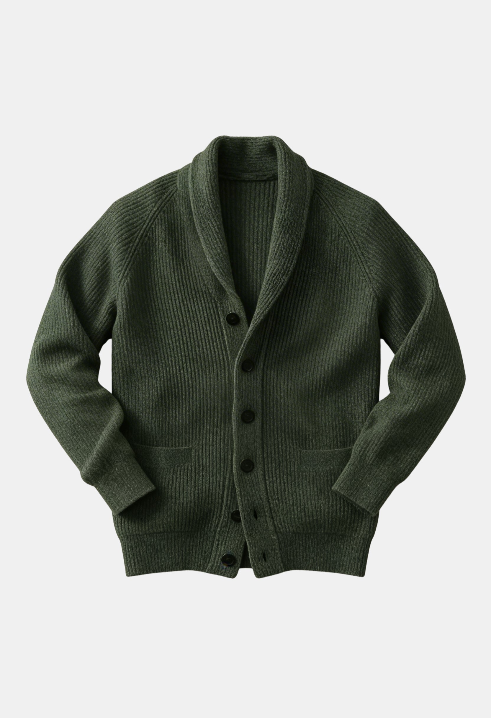 Smart Shawl Collar Button Cardigan