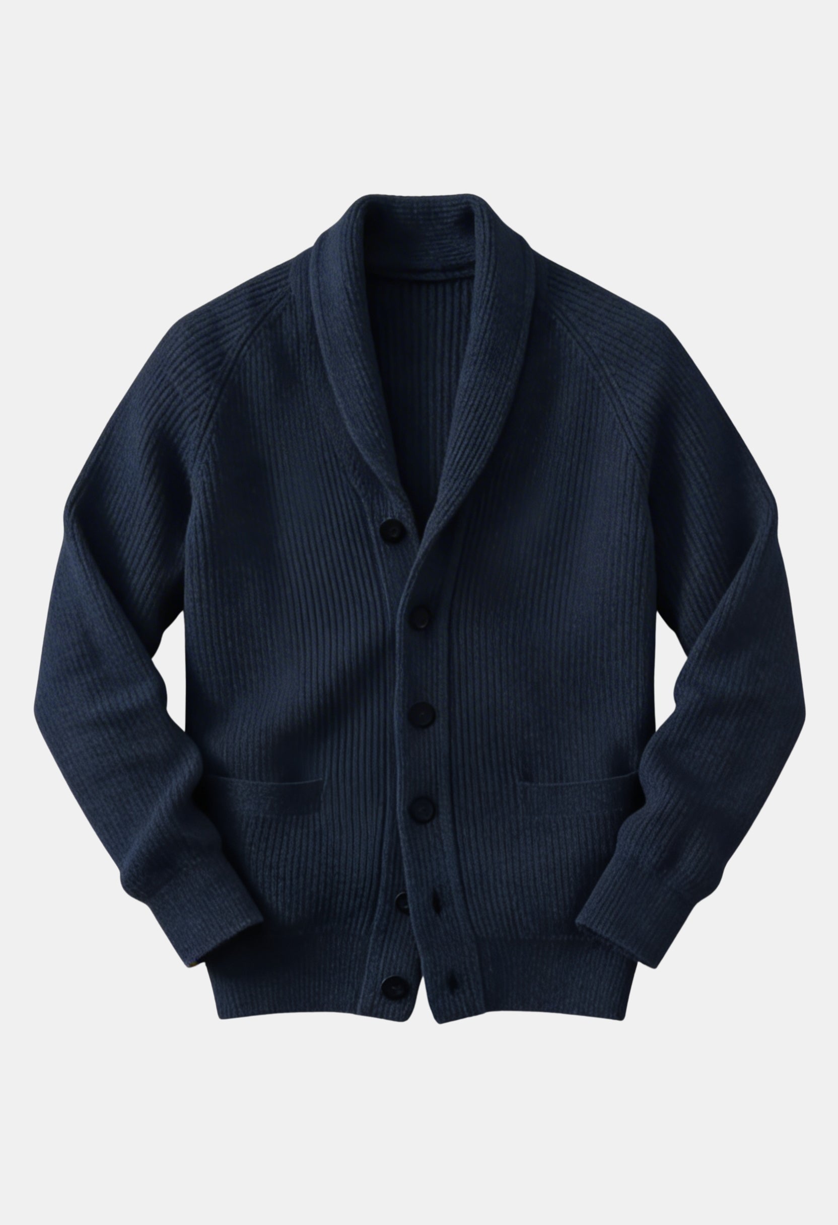 Smart Shawl Collar Button Cardigan