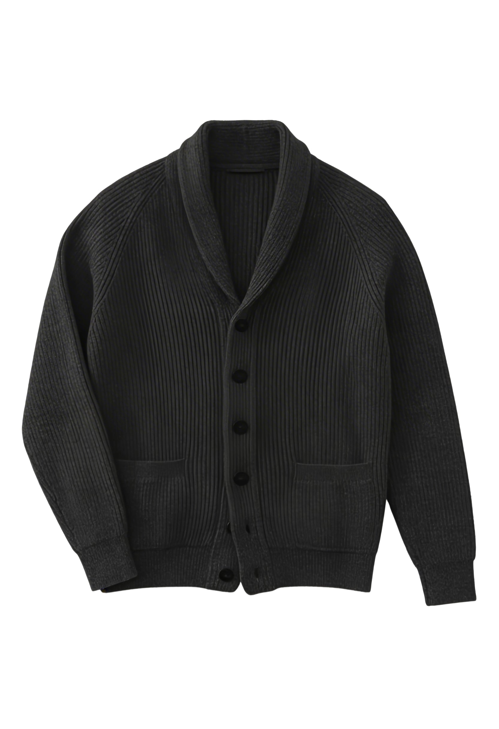 Smart Shawl Collar Button Cardigan