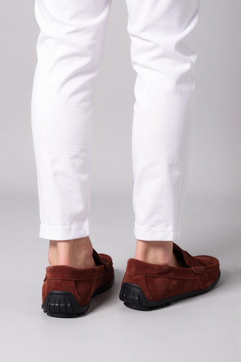 Suede Moccasin Slip-On Shoes for Men