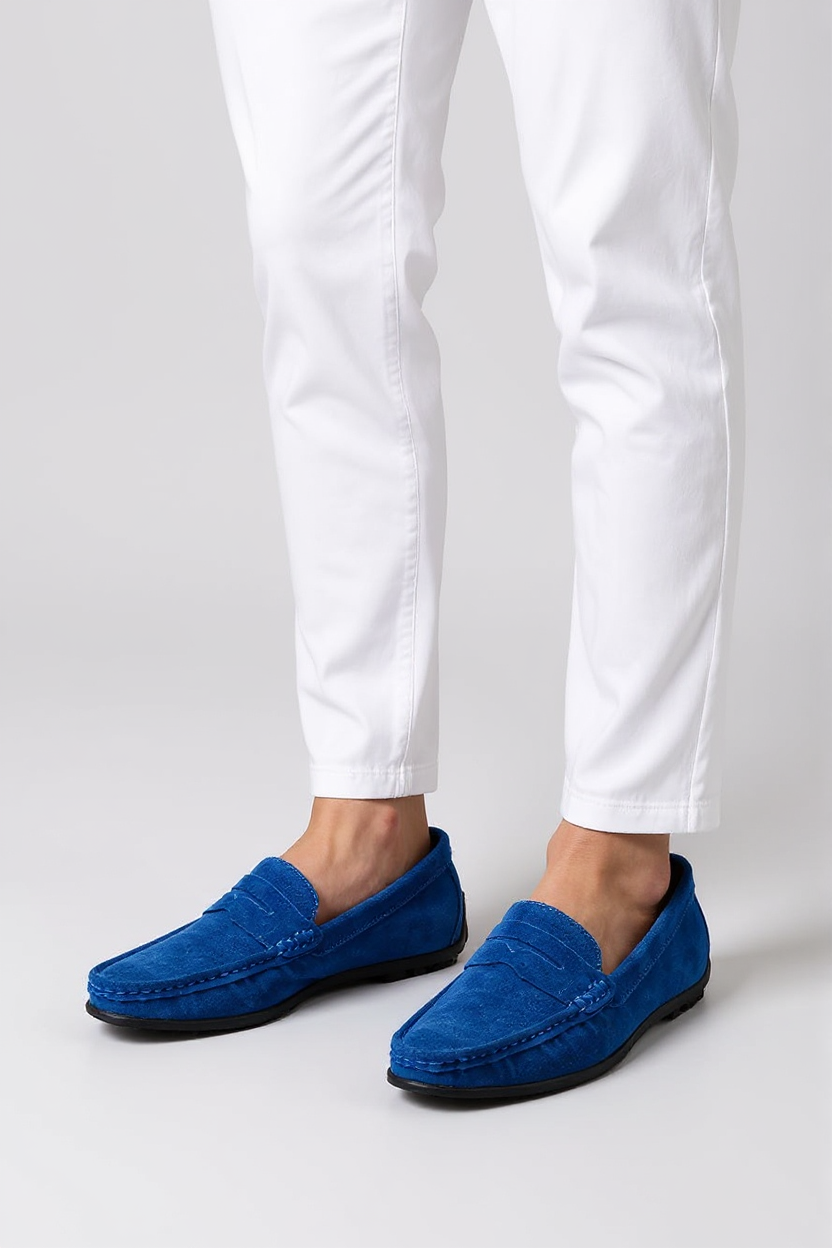 Suede Moccasin Slip-On Shoes for Men