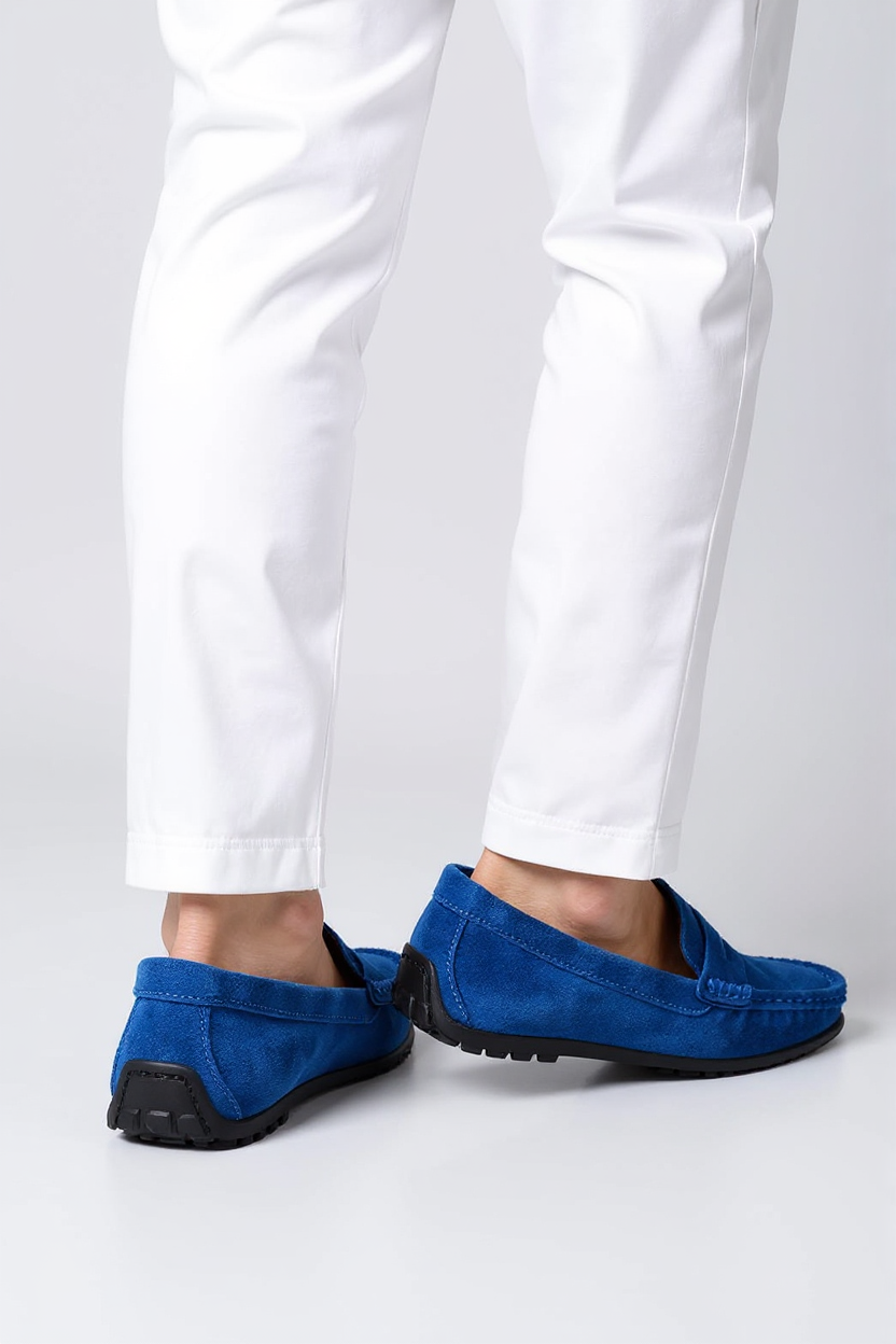 Suede Moccasin Slip-On Shoes for Men