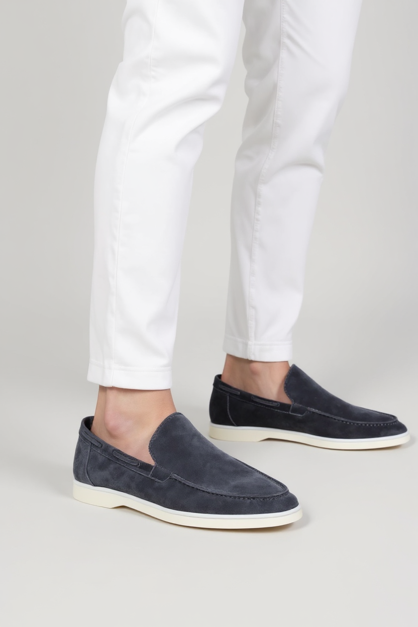 Suede Slip-On Loafers for Men