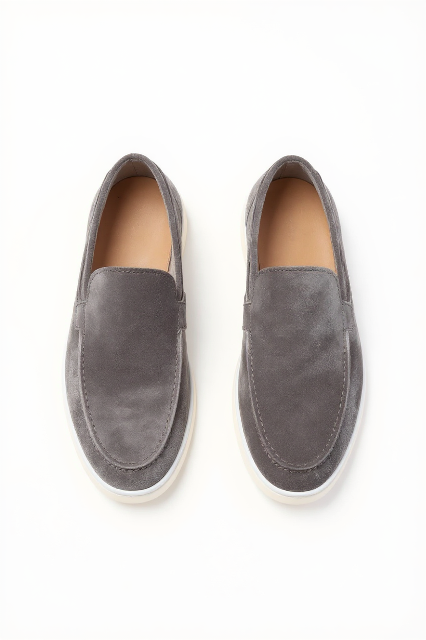 Suede Slip-On Loafers for Men