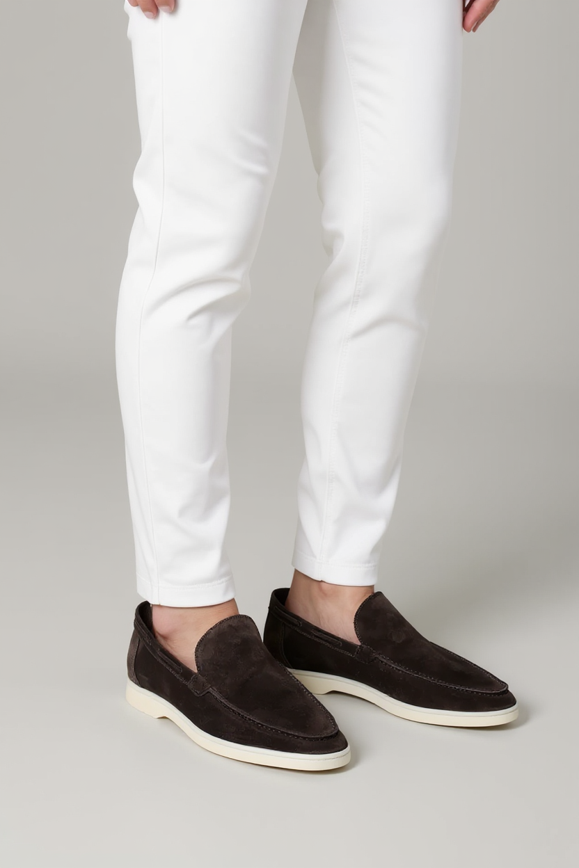 Suede Slip-On Loafers for Men
