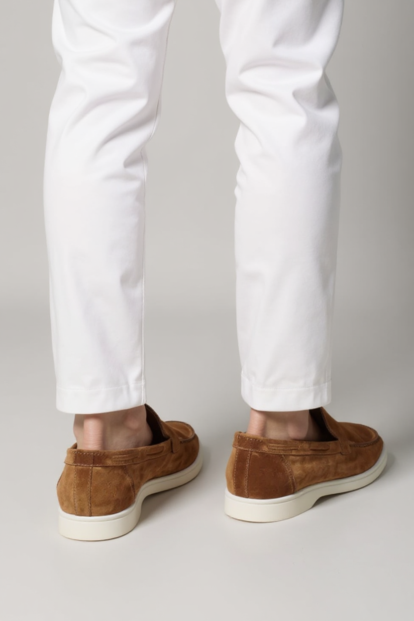 Suede Slip-On Loafers for Men