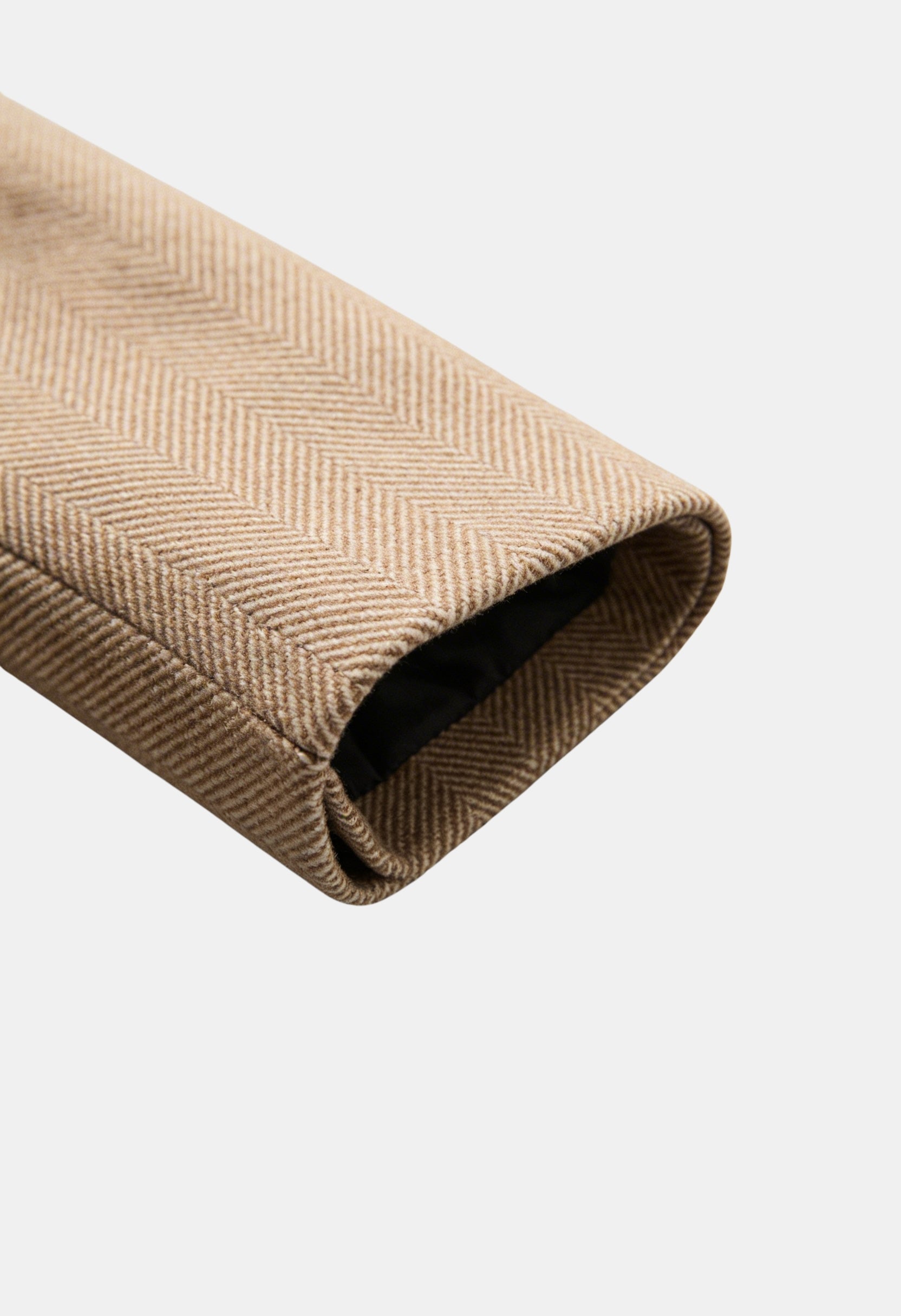 Tailored Herringbone Lapel Button Jacket