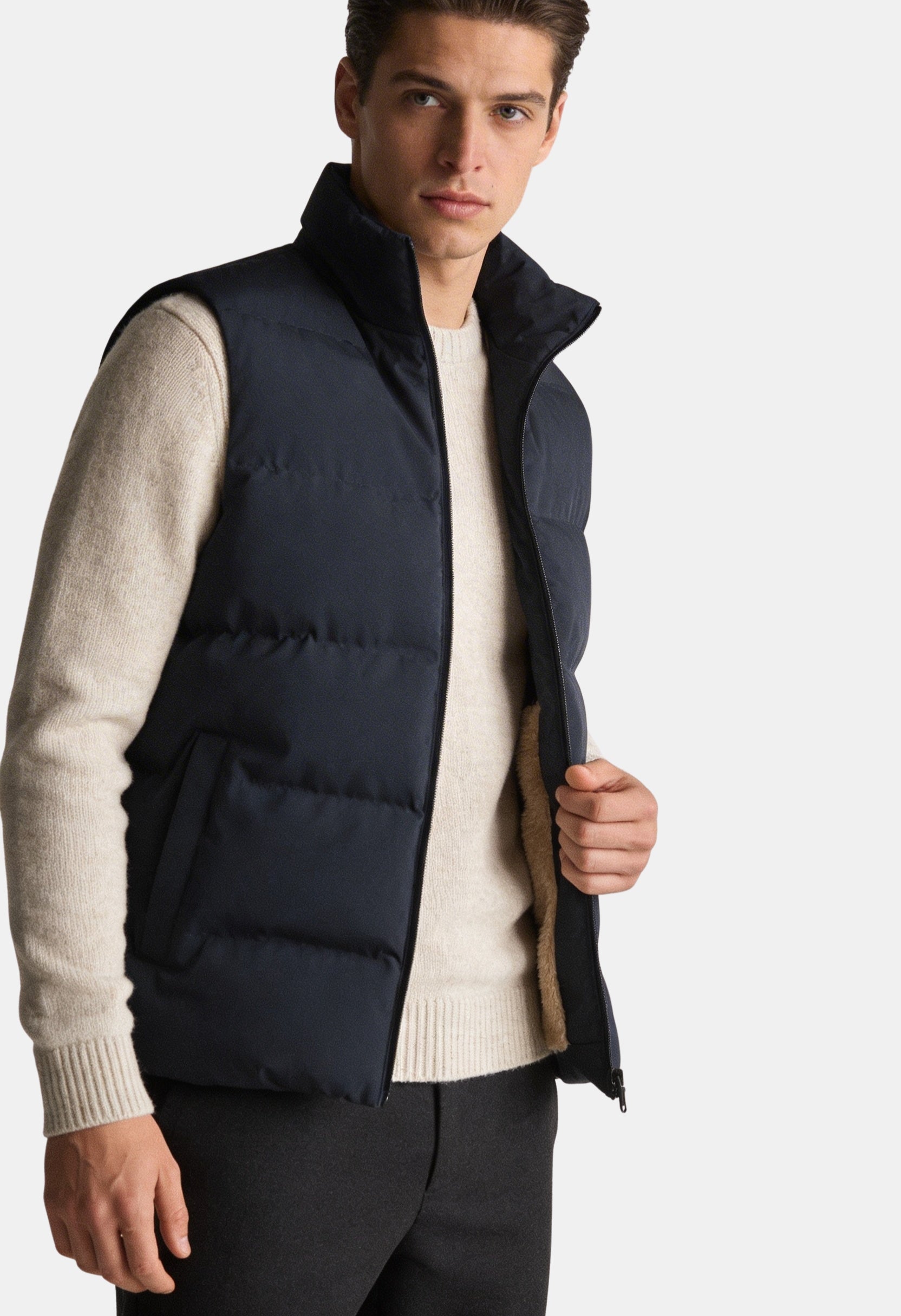 Tailored Padded Zip Gilet