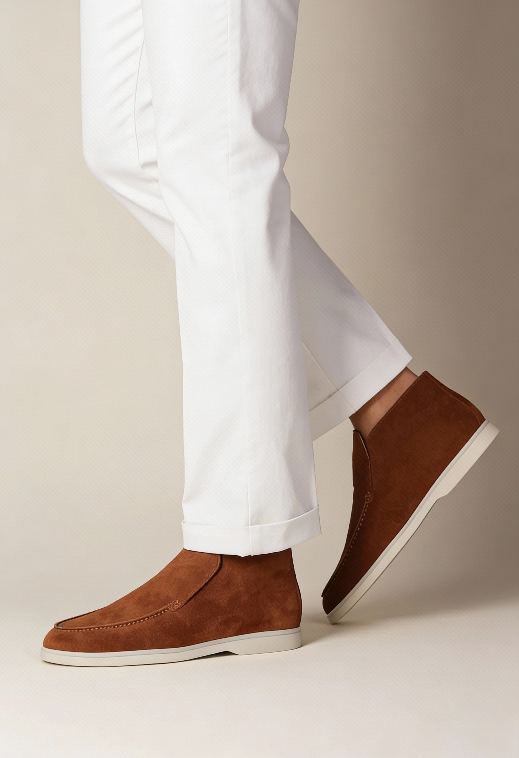 Wide Fit Suede Men's Loafers