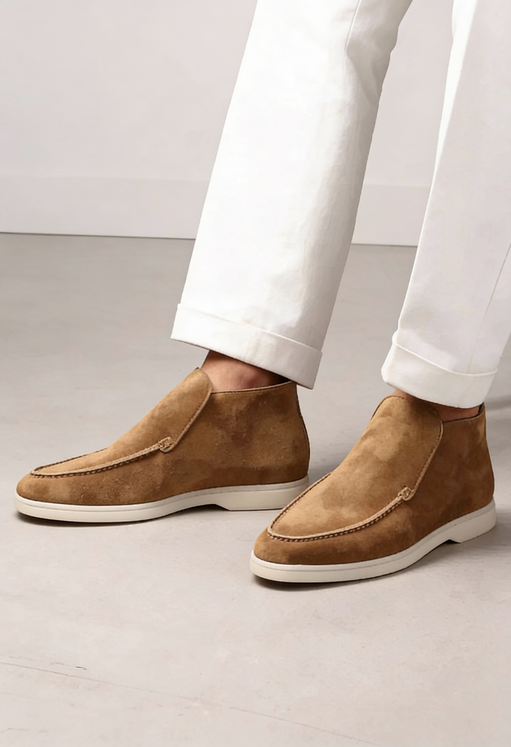 Wide Fit Suede Men's Loafers